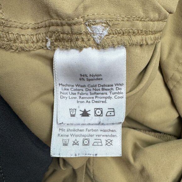 Eddie Bauer First Ascent Cargo Pants Men 30x30 Brown Khaki Straight Outdoor Hike - Picture 11 of 16